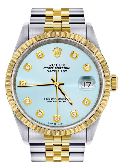 light blue dial rolex.